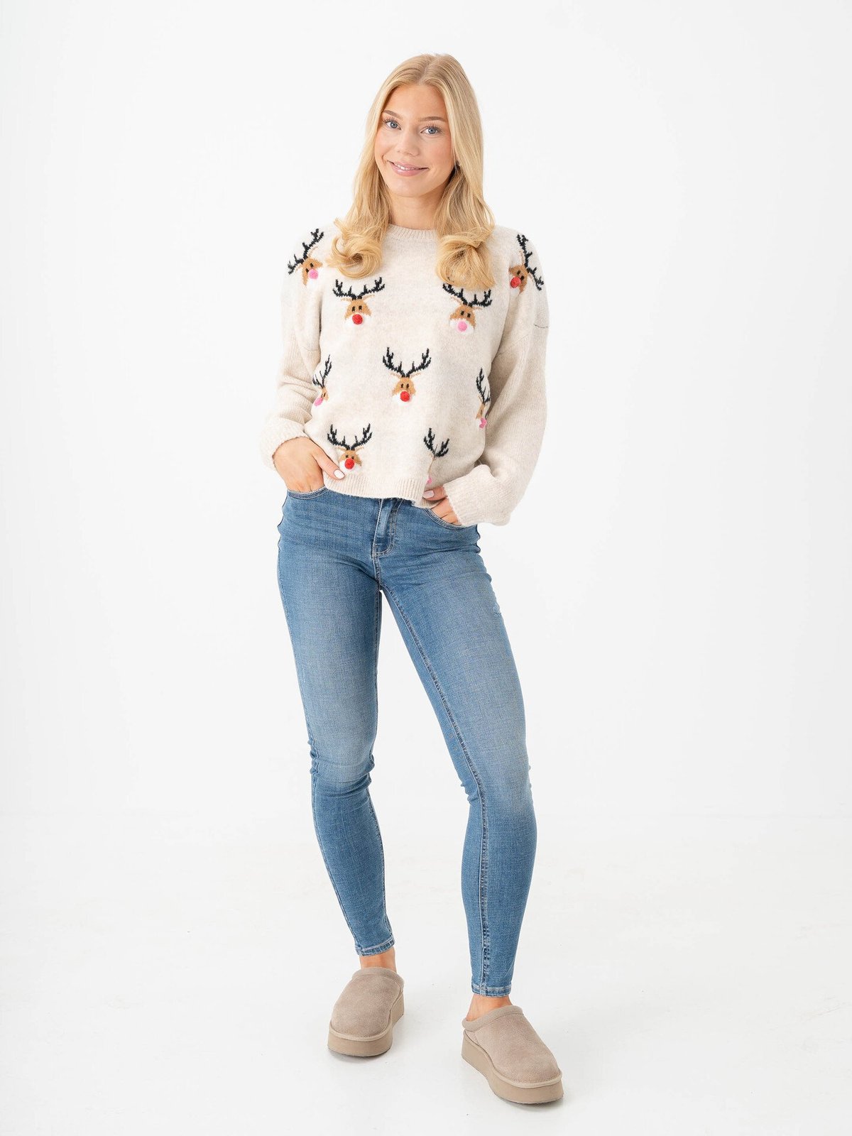 Vero Moda Flash Mid Rise Skinny Jeans Medium blue denim