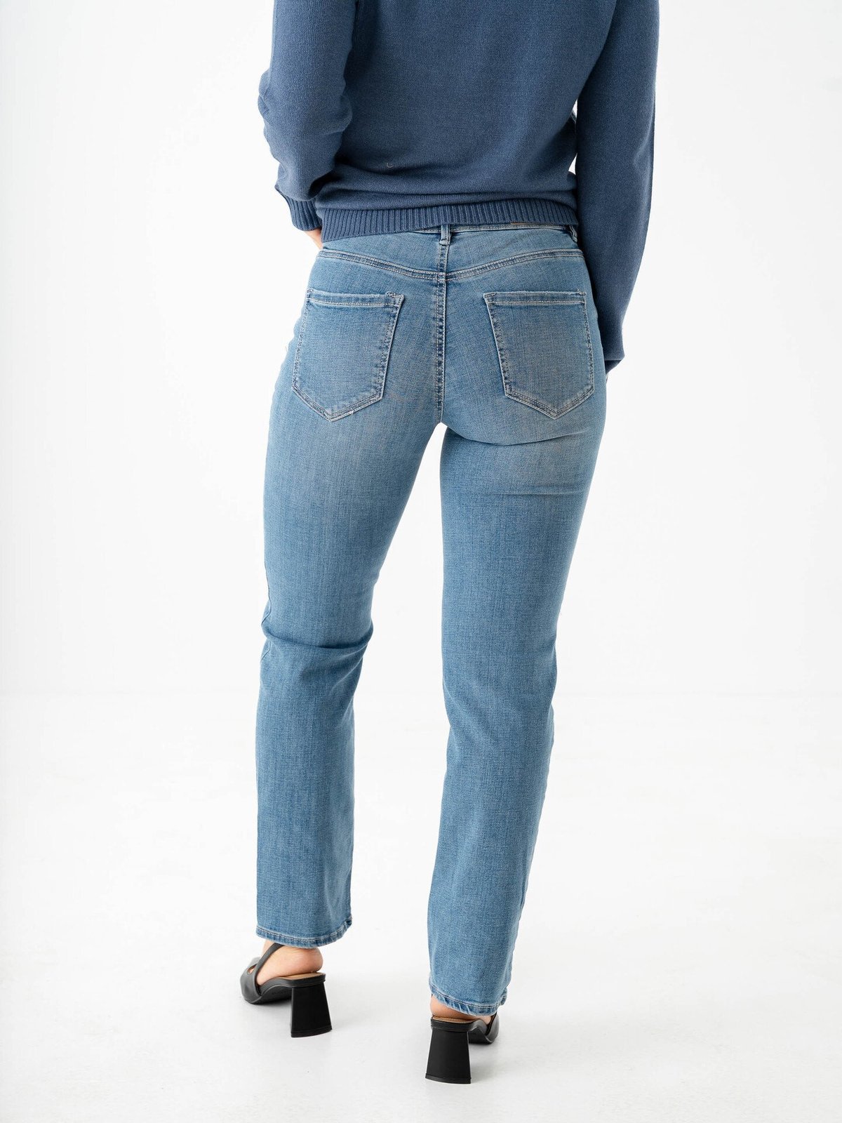 Vero Moda Flash MR Straight Jeans Medium Blue Denim