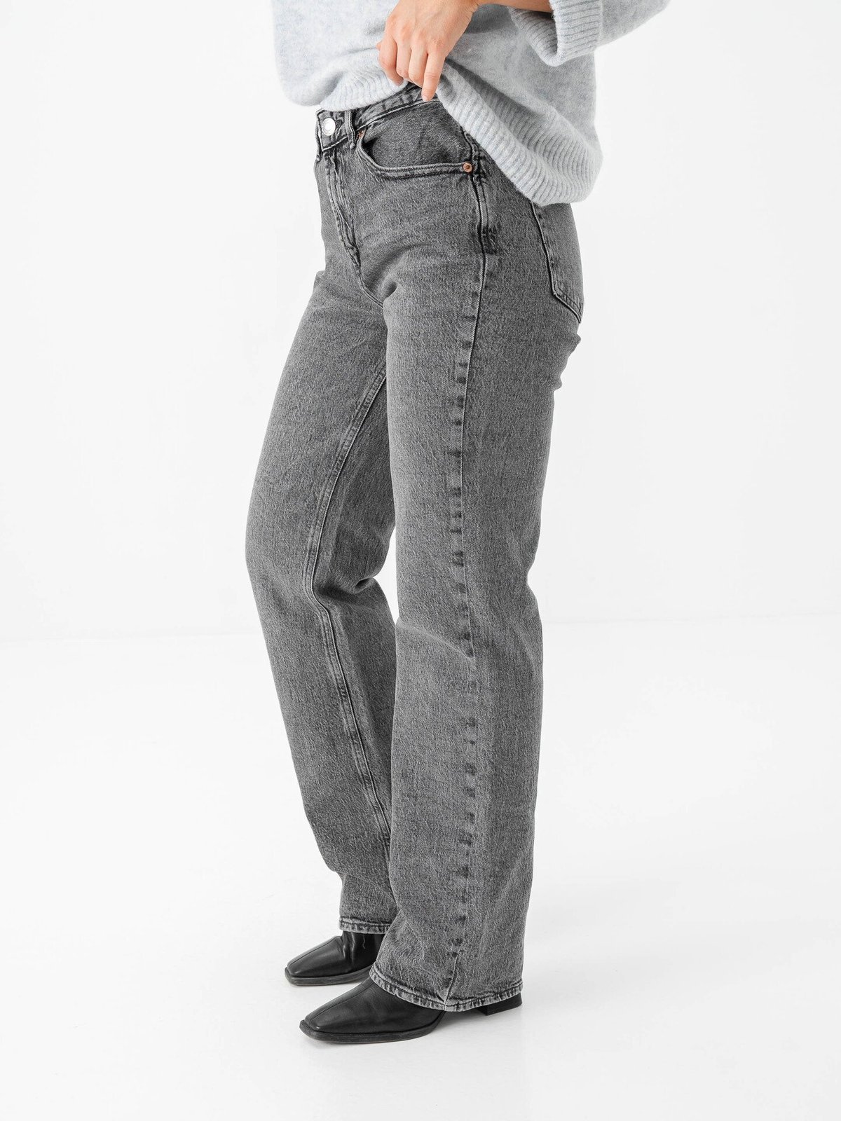 Vero Moda Tessa Straight Jeans Medium Grey Denim