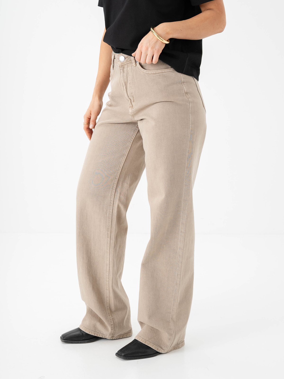 Vero Moda Tessa Wide Jeans Silver Mink