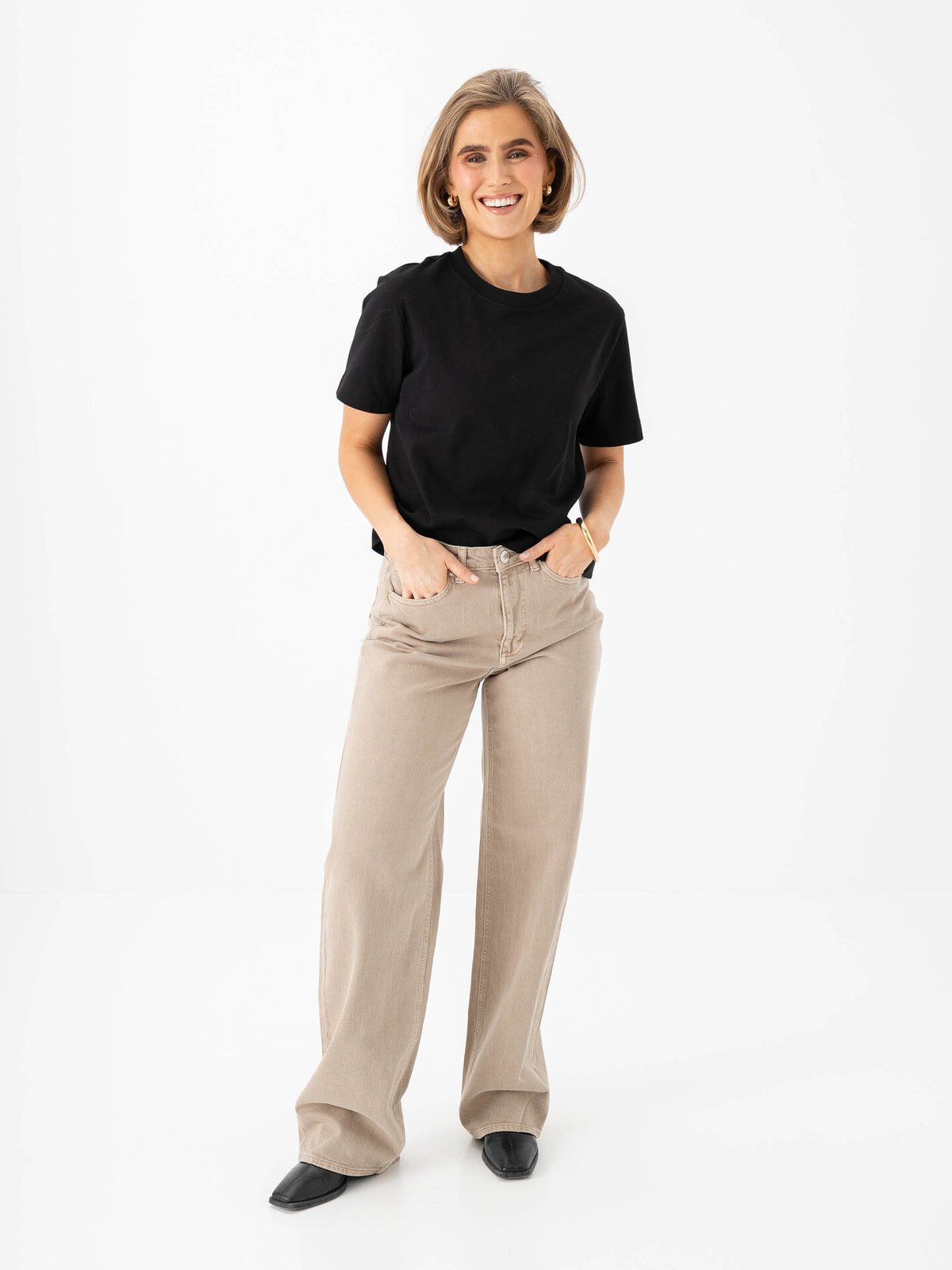 Vero Moda Tessa Wide Jeans Silver Mink