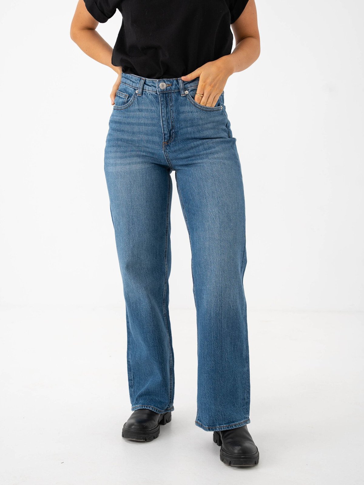 Vero Moda Tessa Wide Jeans Medium Blue Denim