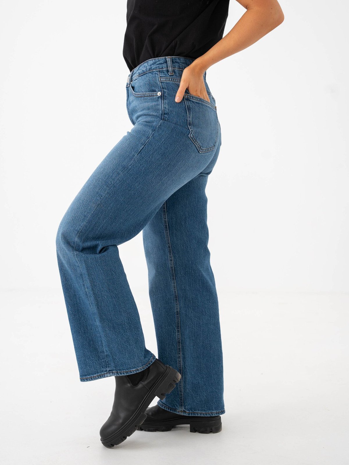 Vero Moda Tessa Wide Jeans Medium Blue Denim