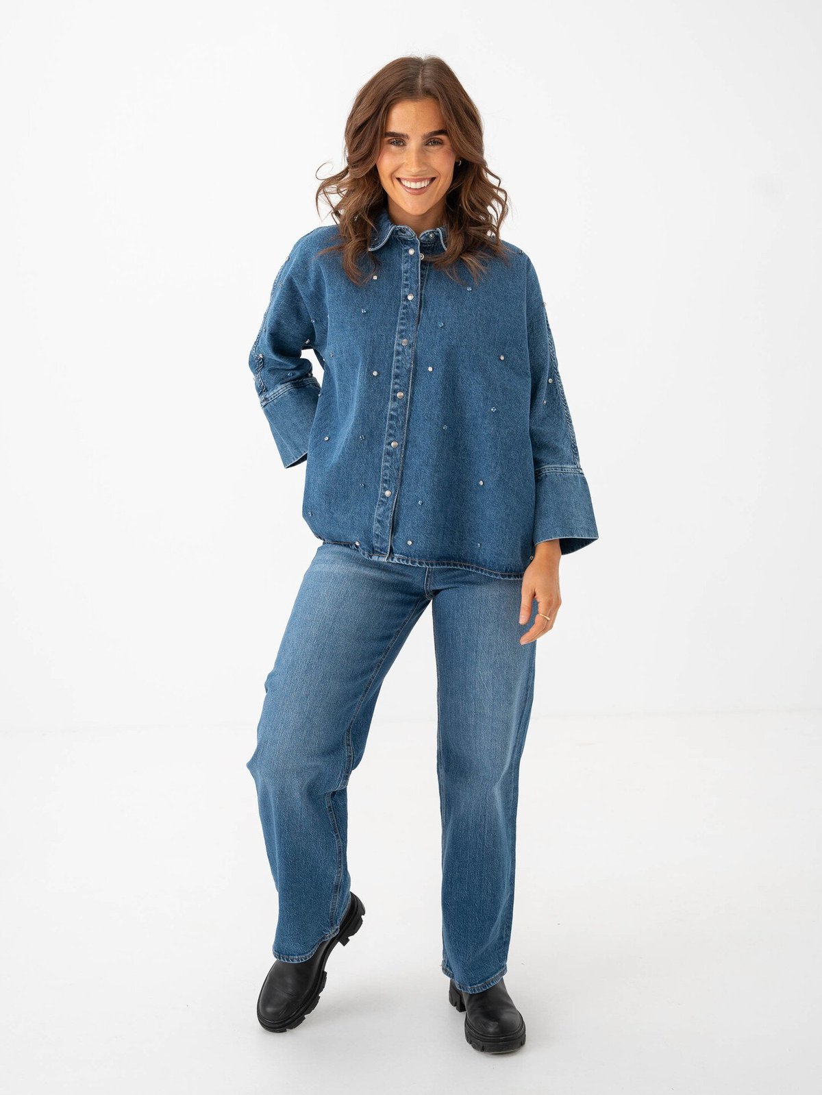 Vero Moda Tessa Wide Jeans Medium Blue Denim