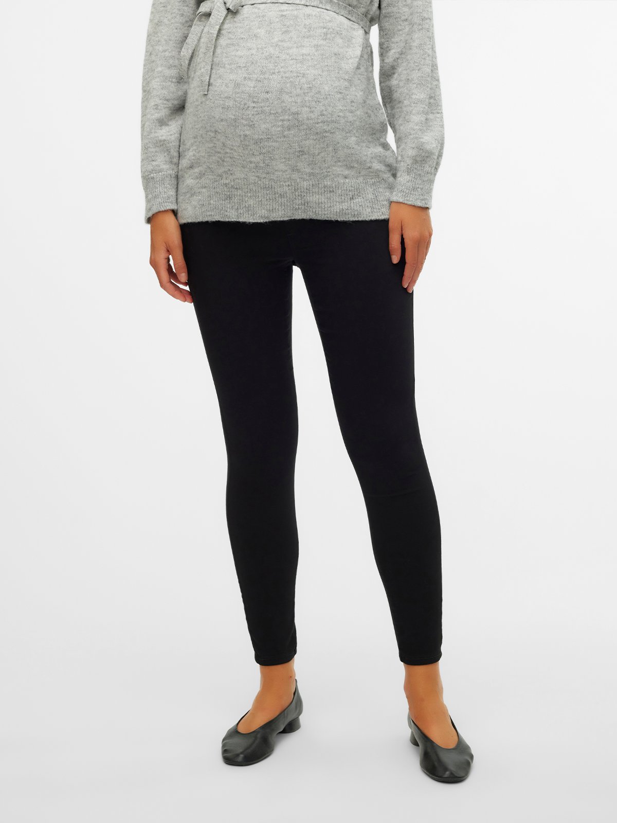 Vero Moda Maternity Lucy Black Slim 7/8 Pant Sort