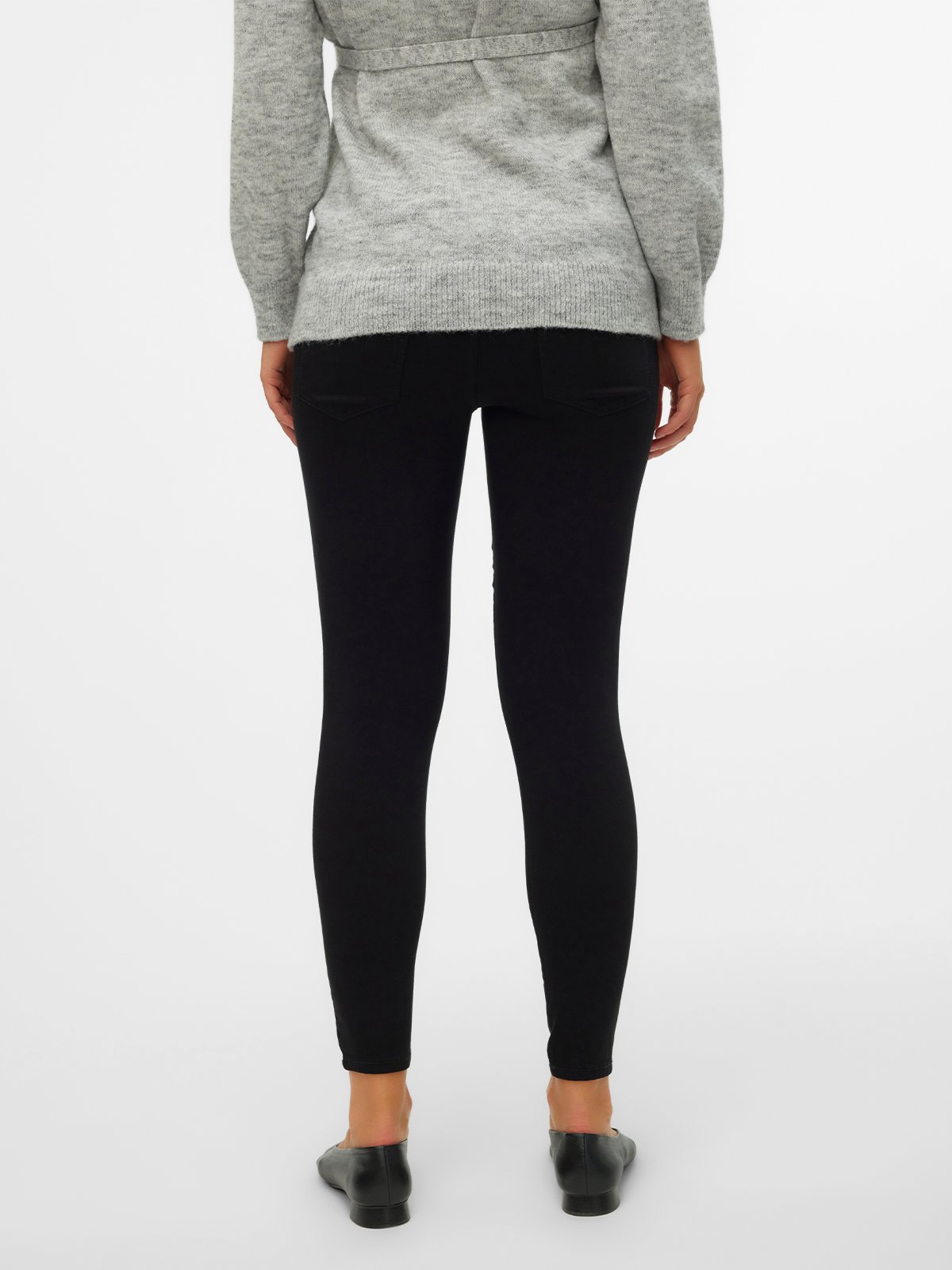 Vero Moda Maternity Lucy Black Slim 7/8 Pant Sort