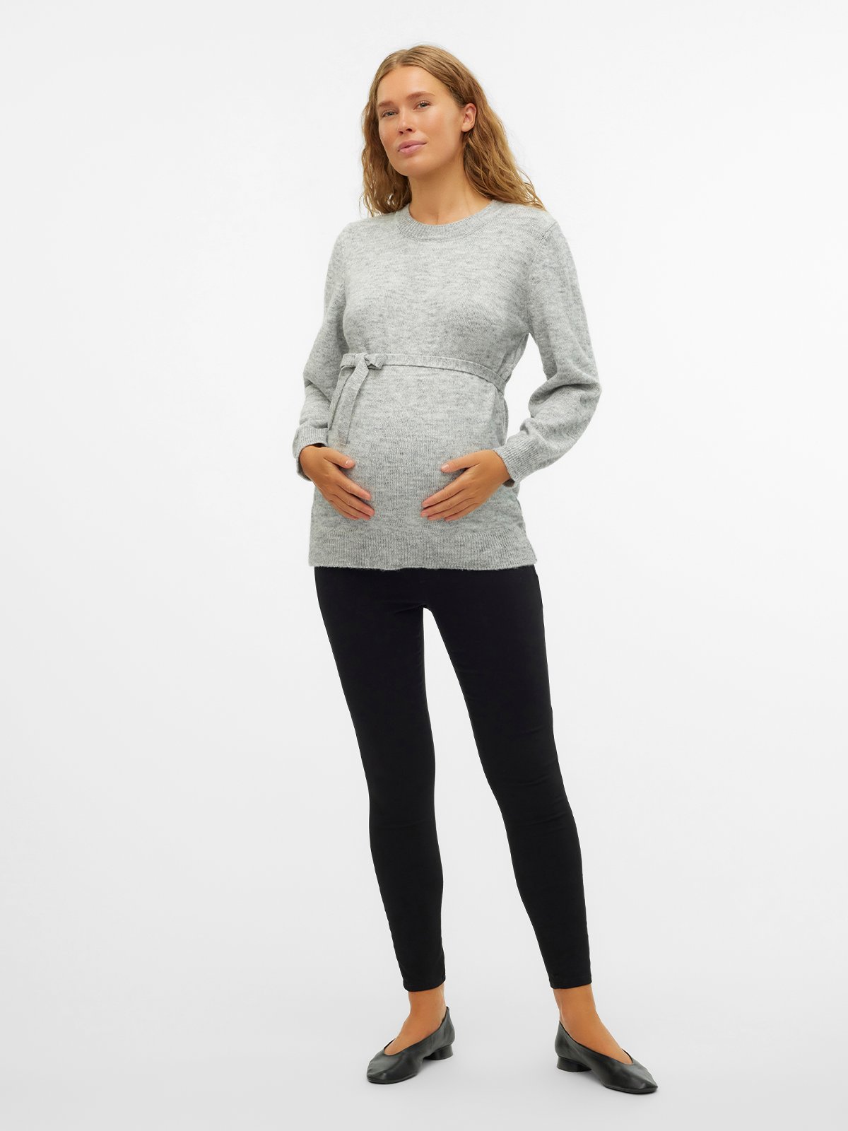 Vero Moda Maternity Lucy Black Slim 7/8 Pant Sort