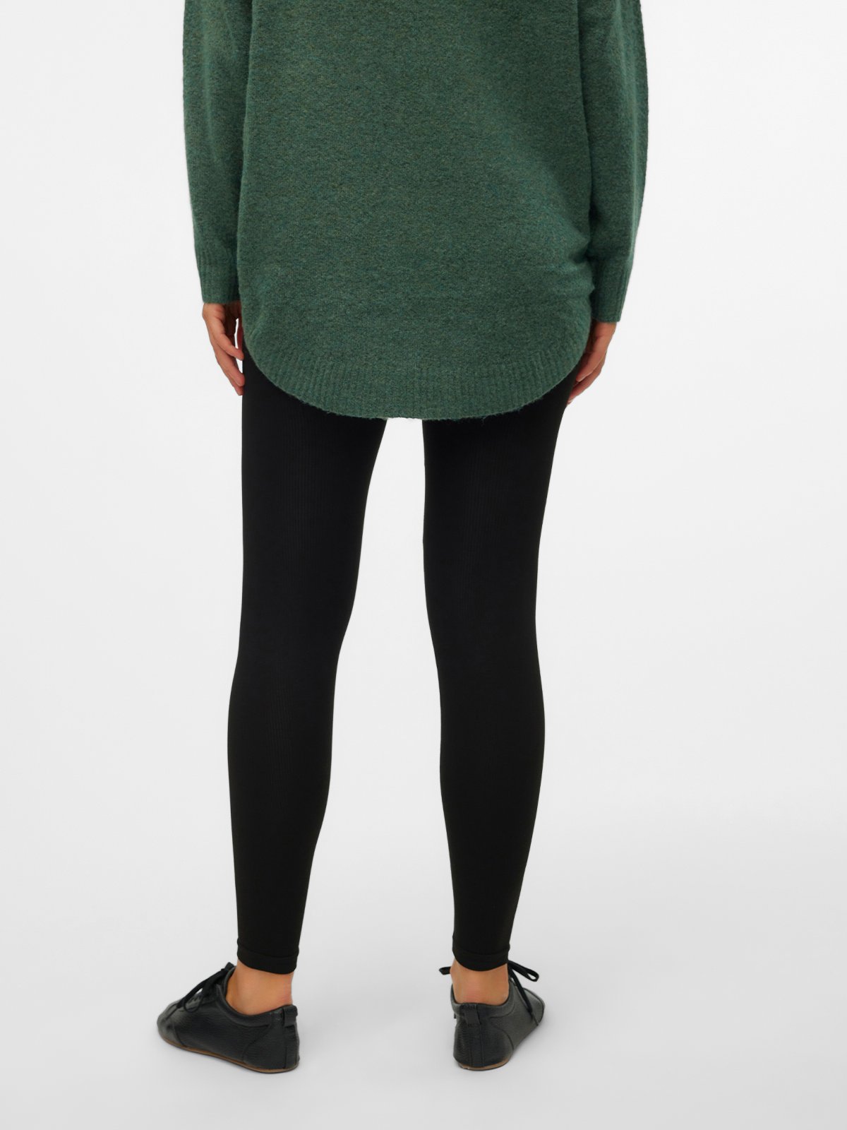 Vero Moda Maternity Isa High Waist Seamless Rib Leggings Sort