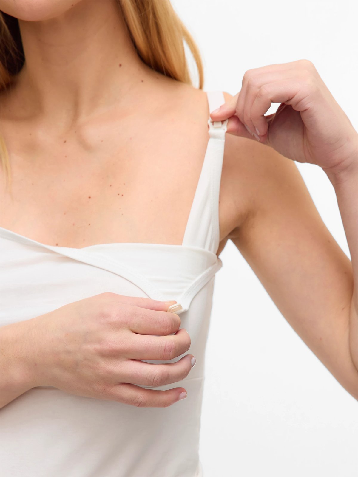 Vero Moda Maternity Kerrie Strap Top 2-Pack White / Black