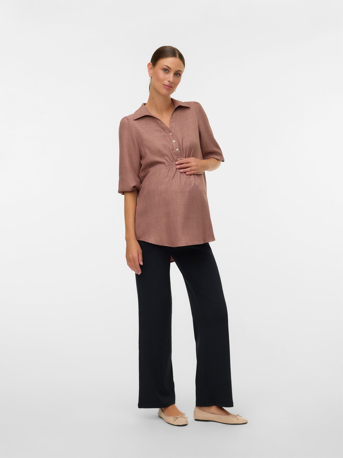 Vero Moda Maternity Emily Jersey High Waist Relaxed Leggings Black