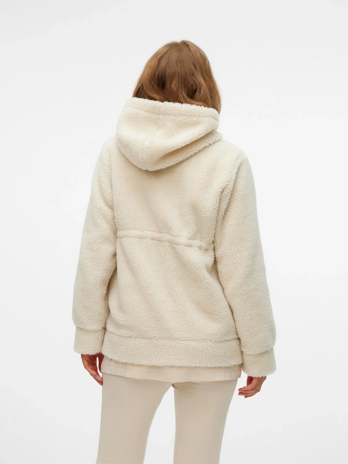 Vero Moda Maternity Rachel 3 in 1 Teddy Jacket Birch
