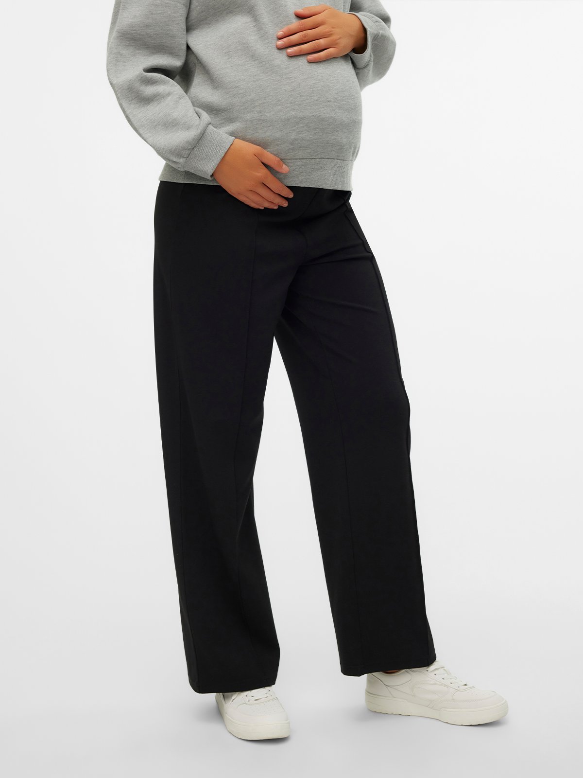 Vero Moda Maternity Becky High Waist Pull On Jersey Pant Black