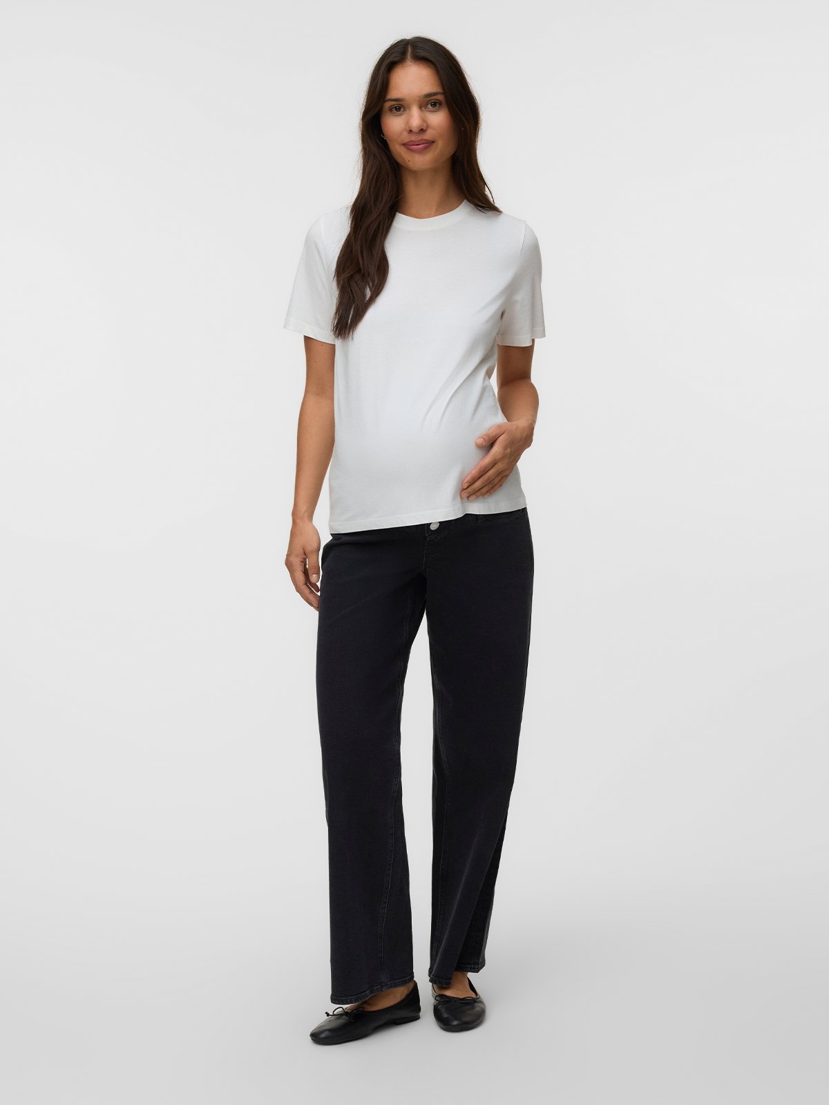 Vero Moda Maternity Paulina Short Sleeve T-Shirt 2-Pack Flerfarget