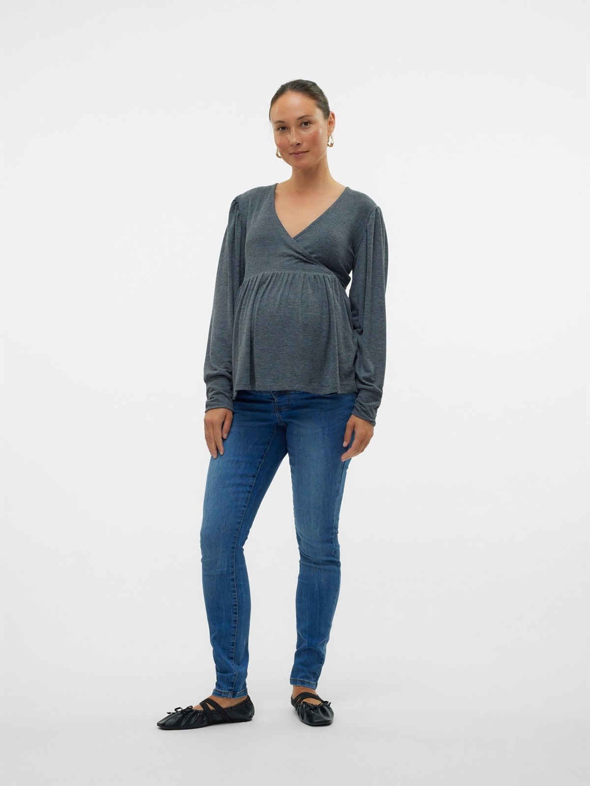 Vero Moda Maternity Mila Slim Jeans Medium Blue Denim
