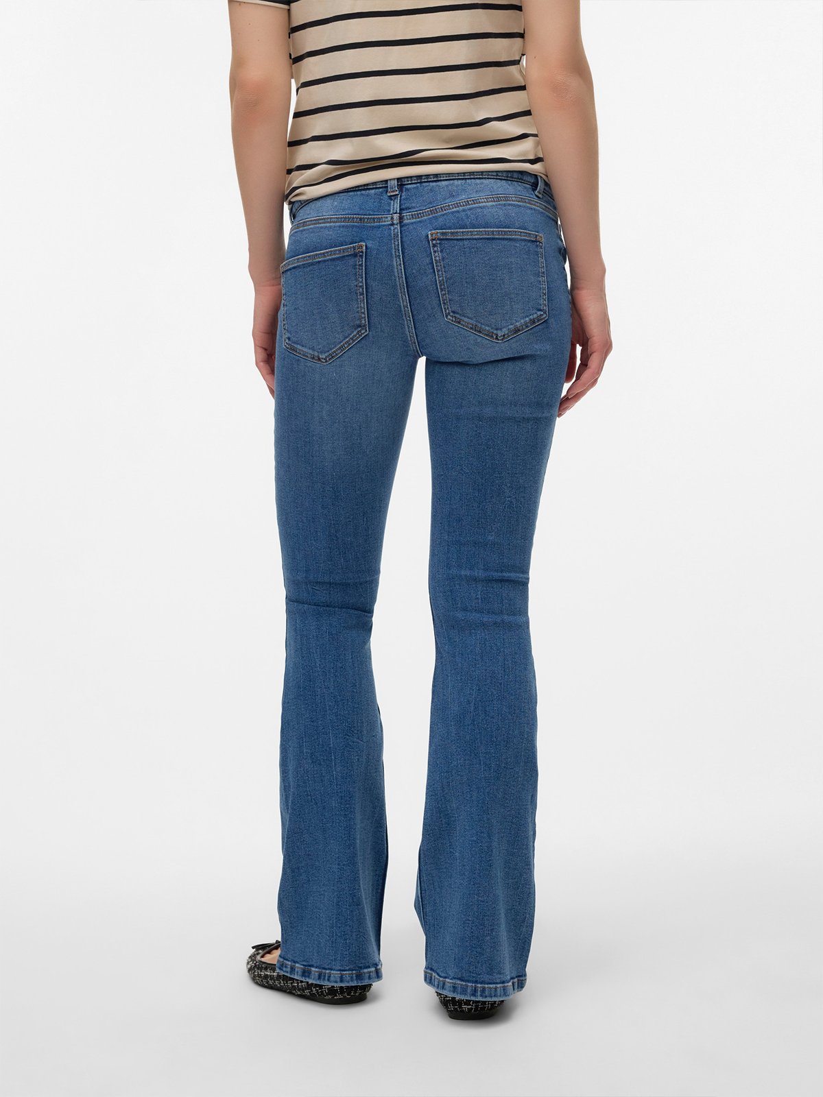 Vero Moda Maternity Sigi Flared Denim Jeans Blå / Medium Blue Denim