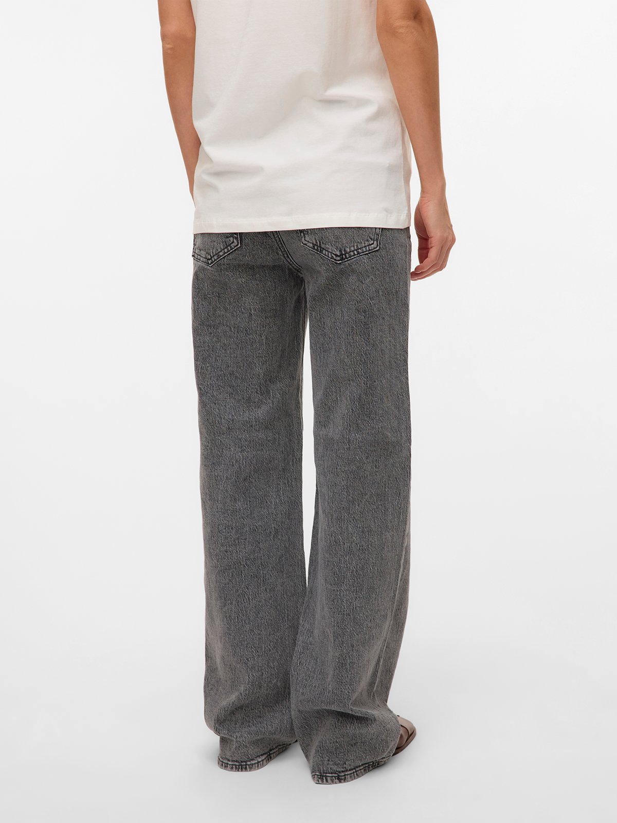 Vero Moda Maternity Tessa Wide Jeans Medium Grey Denim