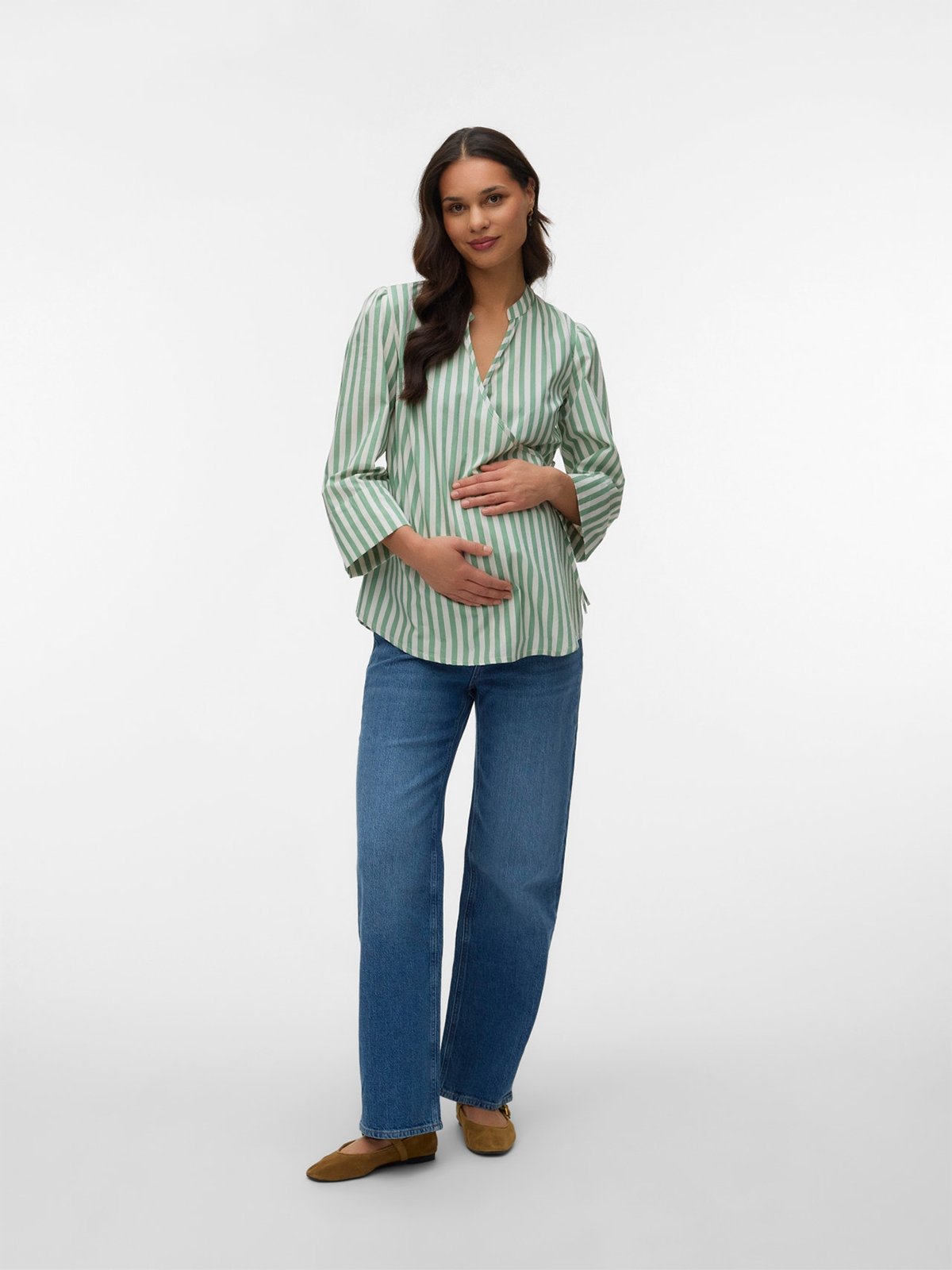 Vero Moda Maternity Tessa Wide Jeans Medium Blue Denim