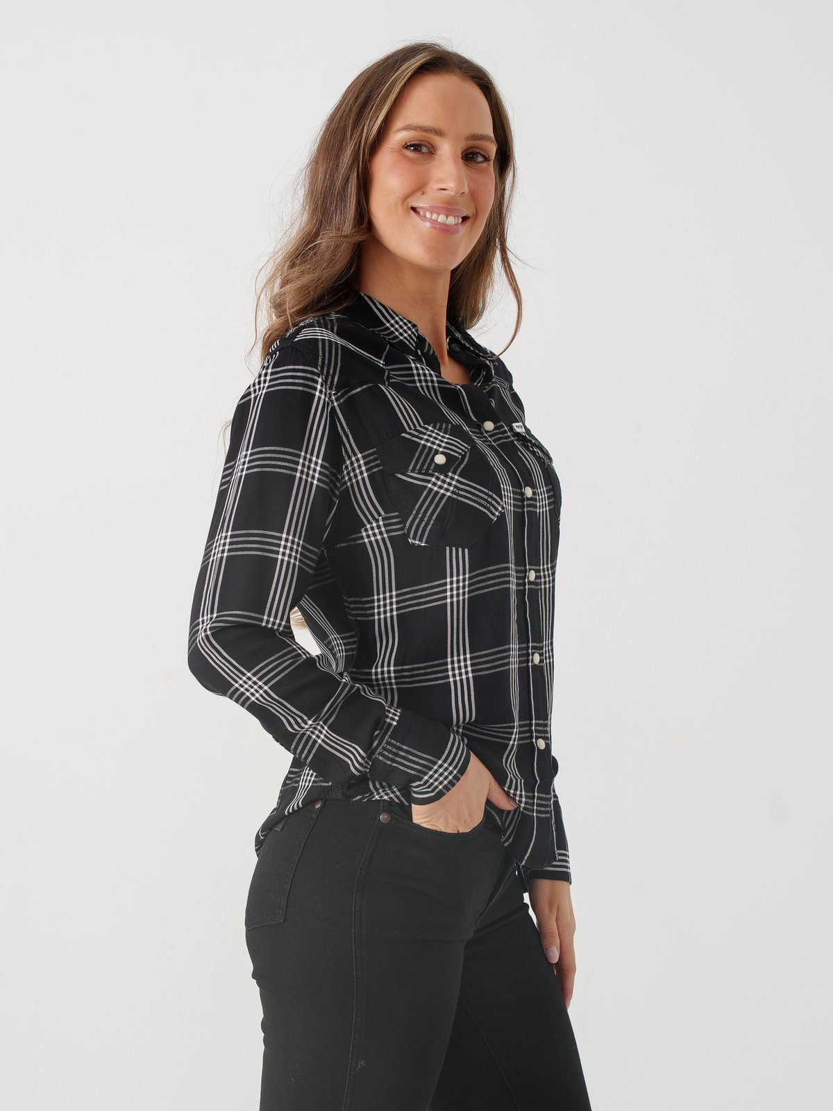 Wrangler Western Shirt Black