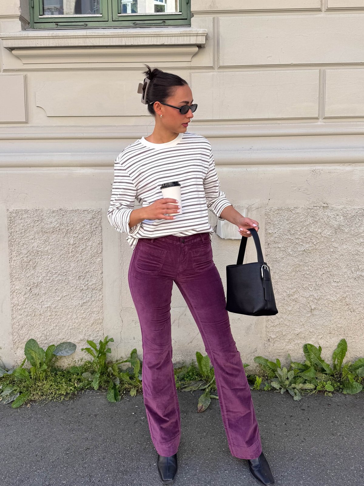 Wrangler Flare Potent Purple / Kordfløyel