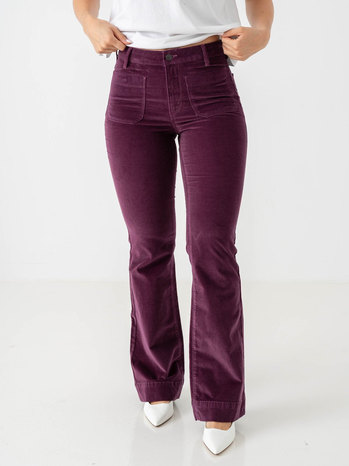 Wrangler Flare Potent Purple / Kordfløyel
