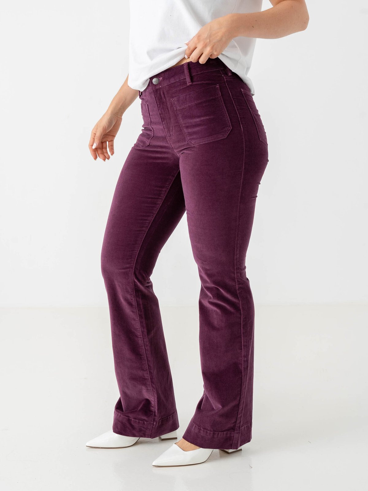 Wrangler Flare Potent Purple / Kordfløyel