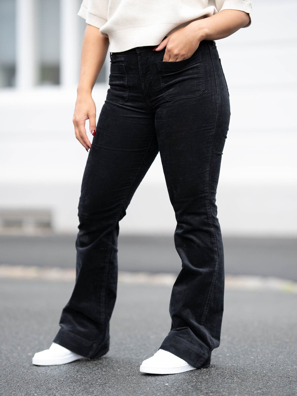 Wrangler Flare Velour Black