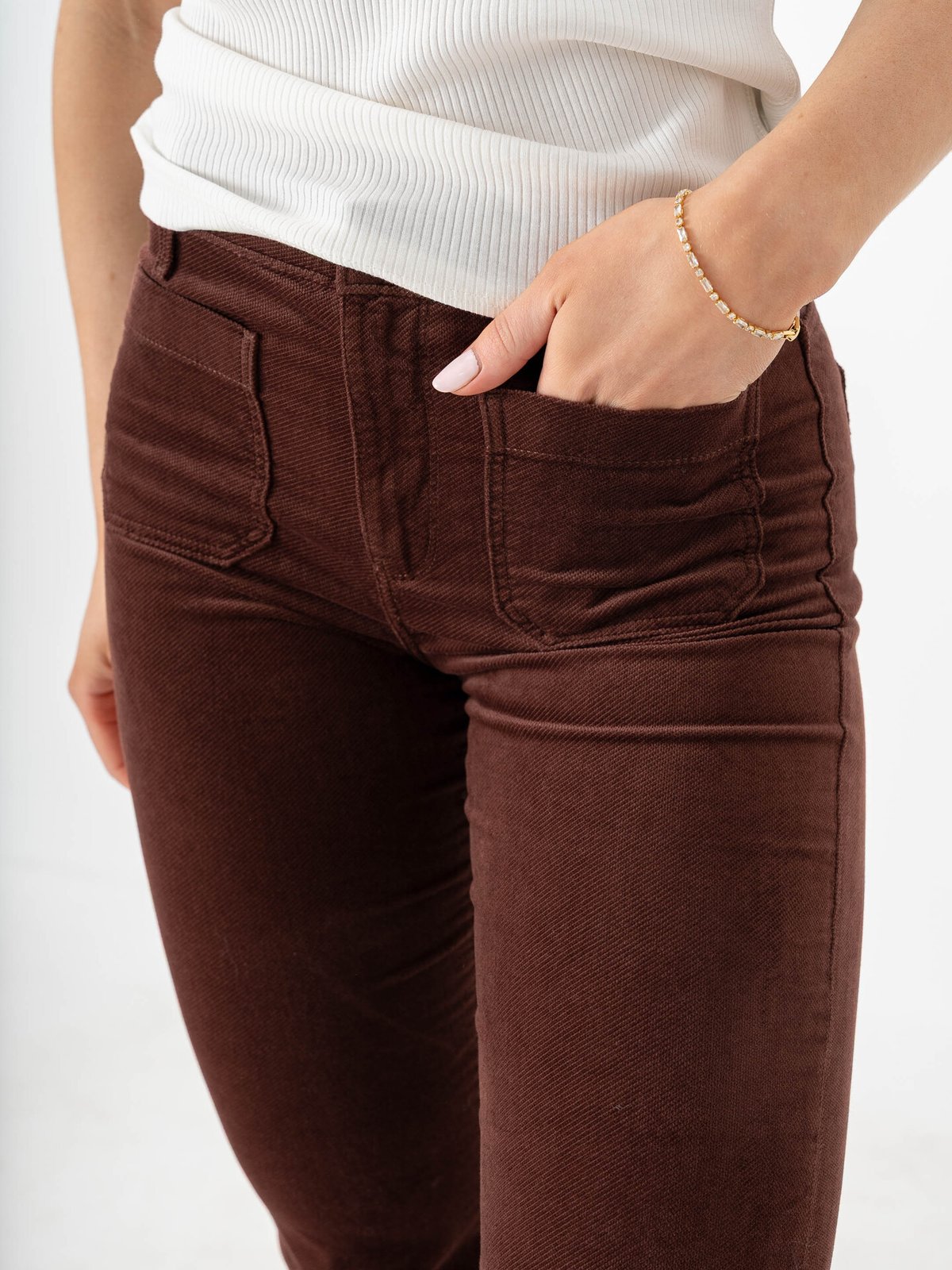 Wrangler Flare Velour Mahogany