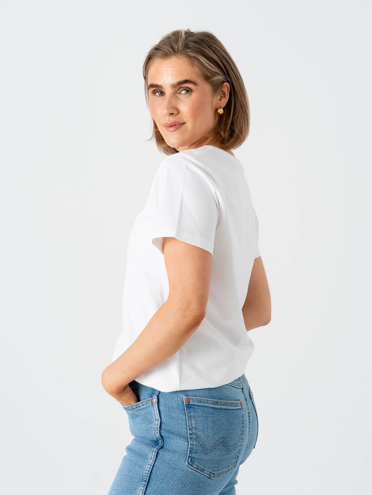 Wrangler Sign Off Tee White