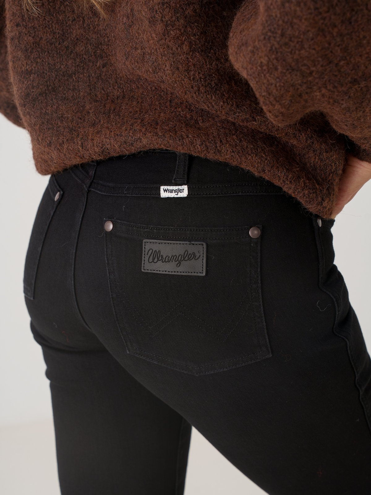 Wrangler Straight Retro Black Denim Retro Black