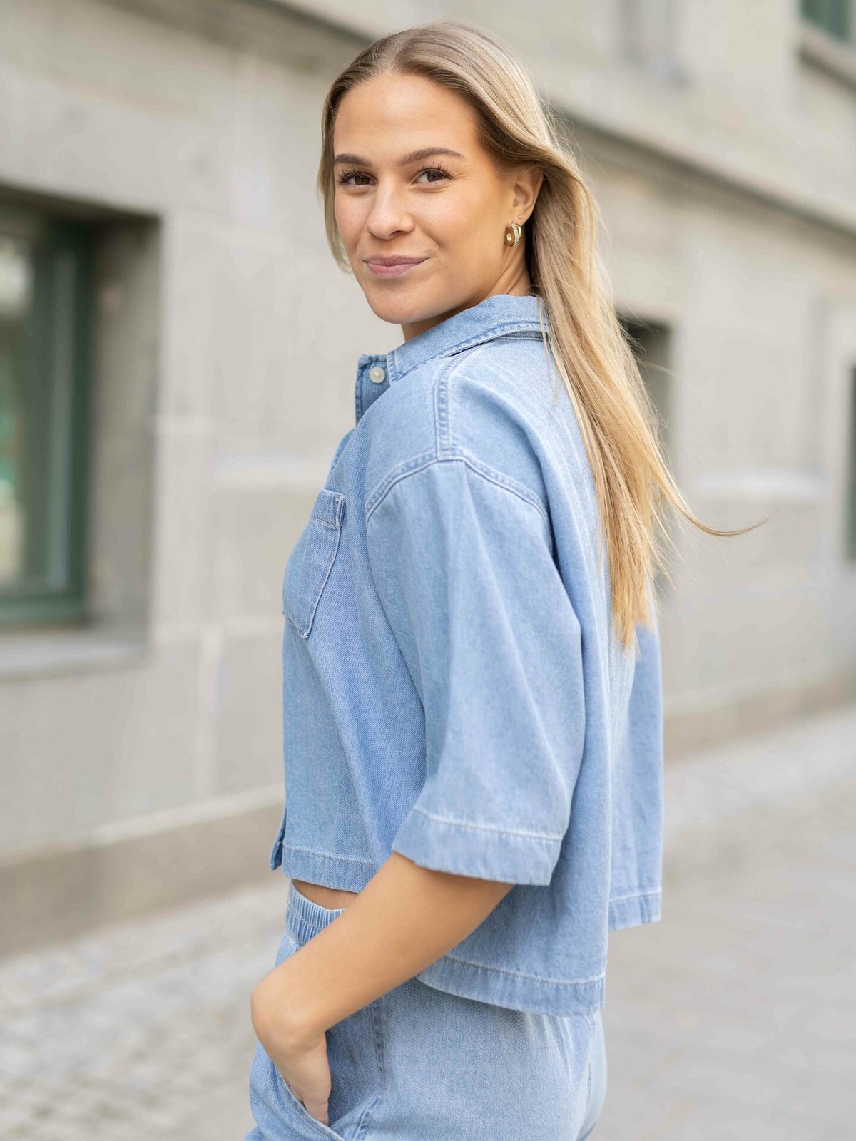 Wrangler Lounge Shirt Light Stonewash