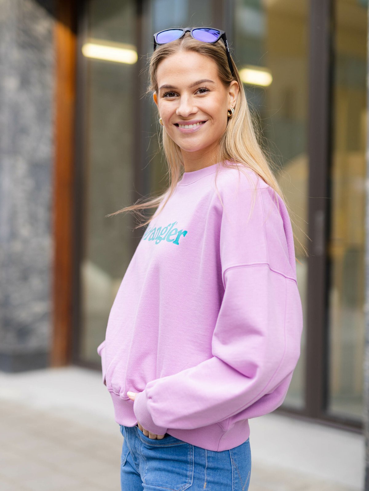 Wrangler Relaxed Sweatshirt Smokey Grape