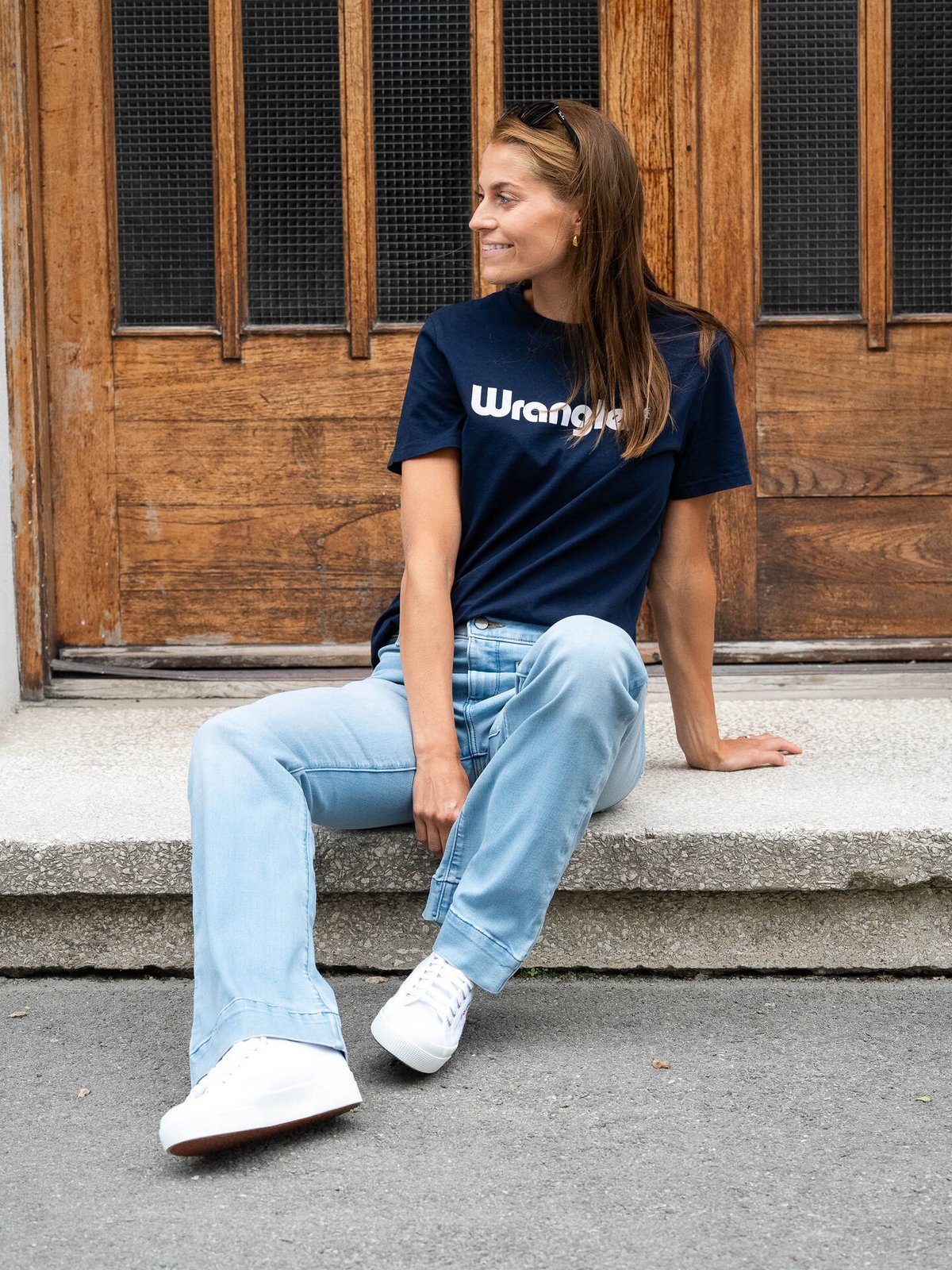 Wrangler Regular Tee Navy
