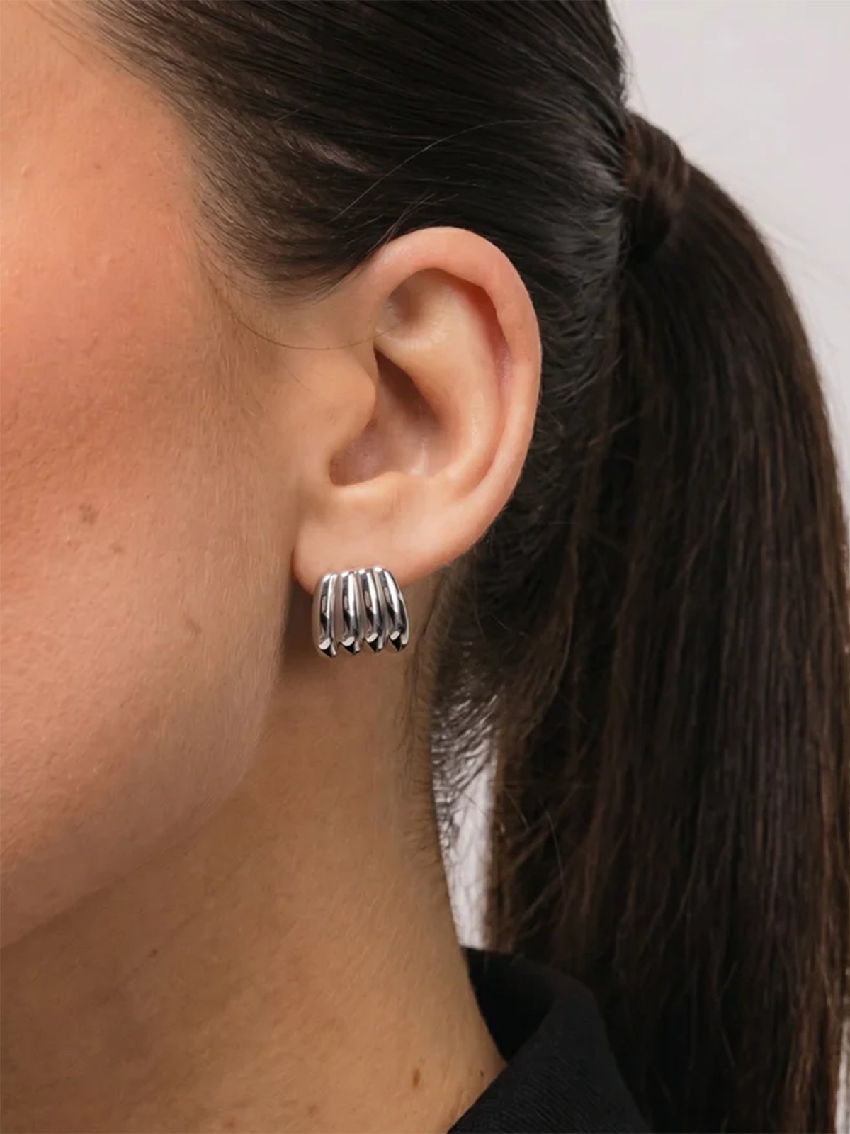 Who Is She Nova Earrings Silver Silver