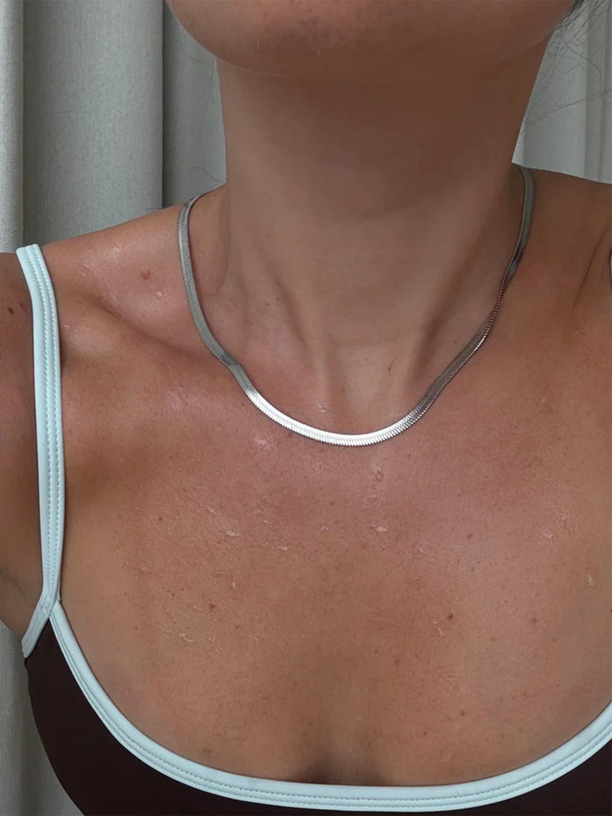 Who Is She Bone Chain Silver Silver