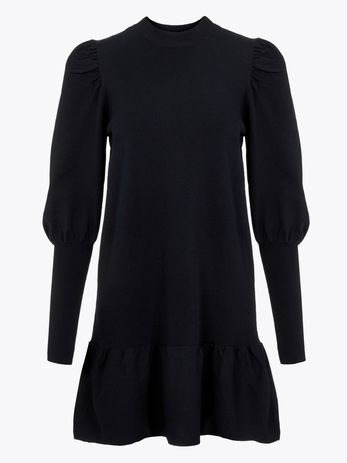 Y.A.S Sines Long Sleeve Knit Dress Black