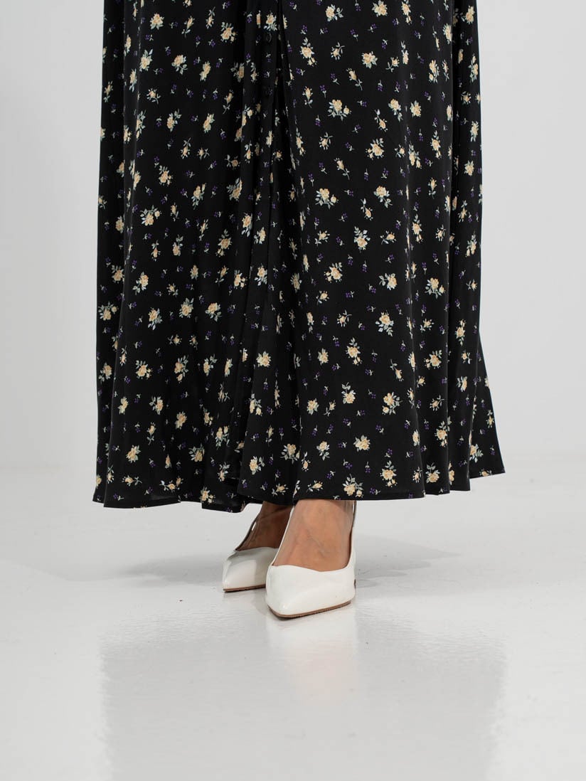 Y.A.S Savanna Long Shirt Dress Black Petia