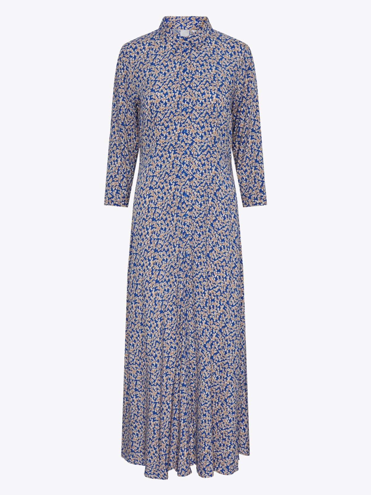 Y.A.S Savanna Long Shirt Dress Bluing Disty Flower