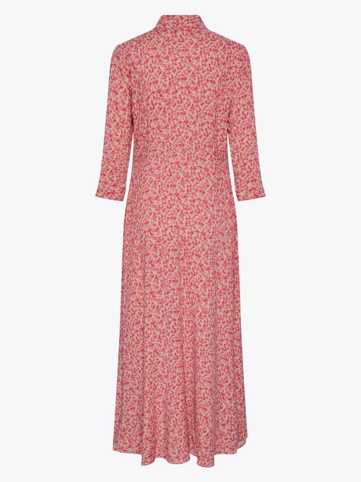 Y.A.S Savanna Long Shirt Dress Irish Cream disty flower