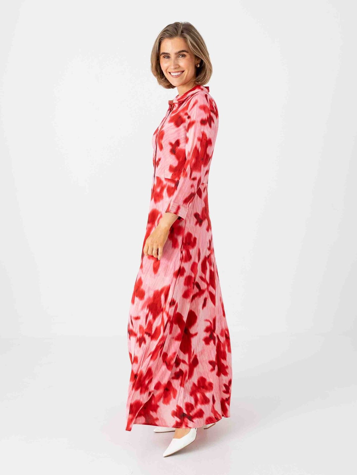 Y.A.S Savanna Long Shirt Dress Moonlite Mauve Cammy