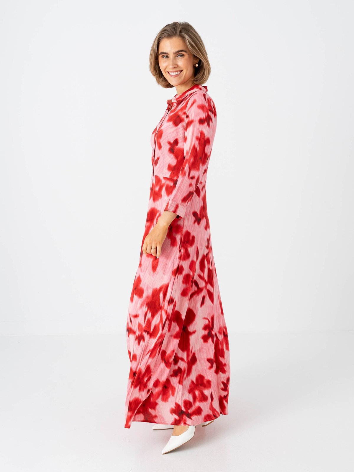 Y.A.S Savanna Long Shirt Dress Moonlite Mauve Cammy