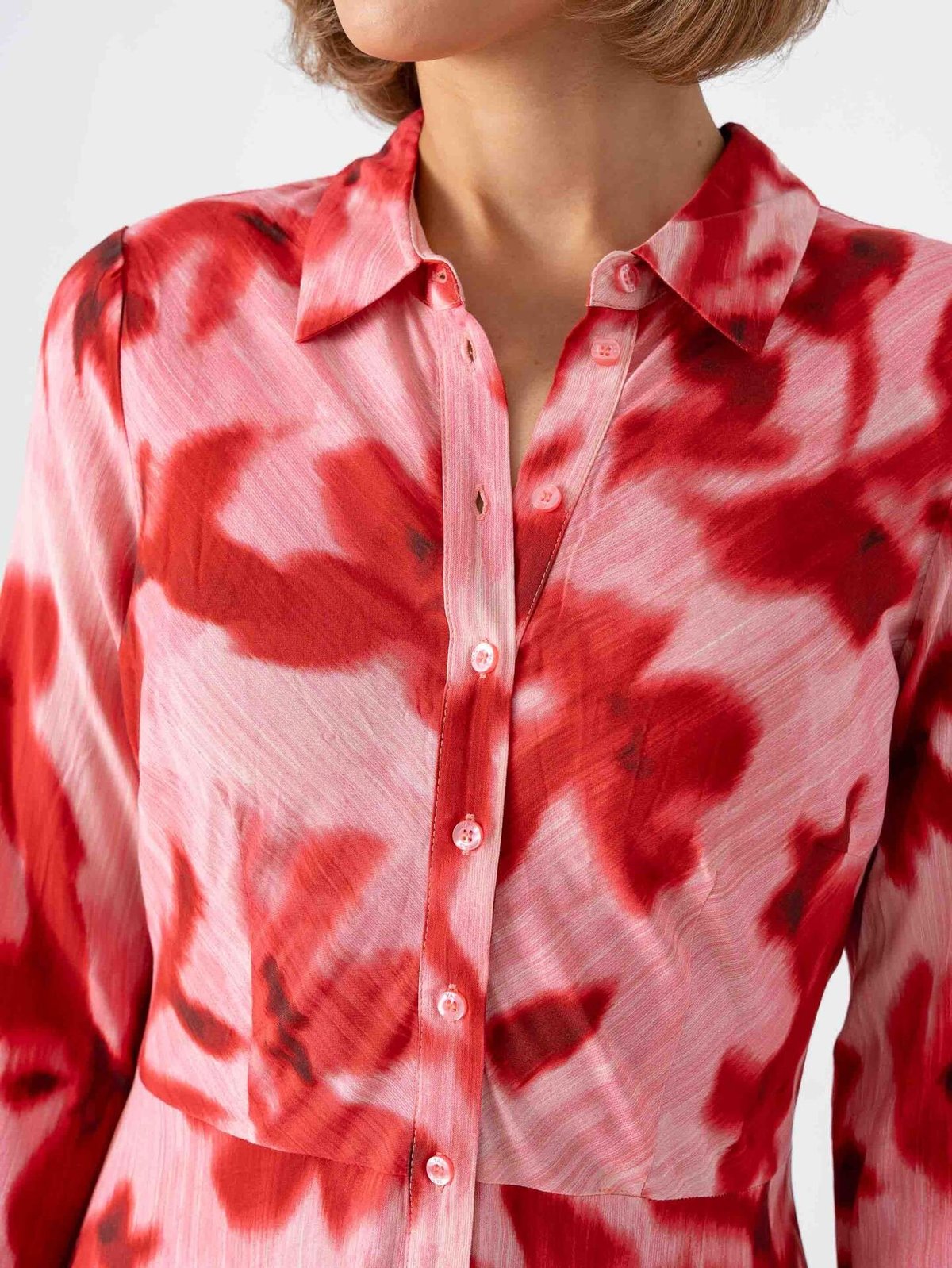 Y.A.S Savanna Long Shirt Dress Moonlite Mauve Cammy