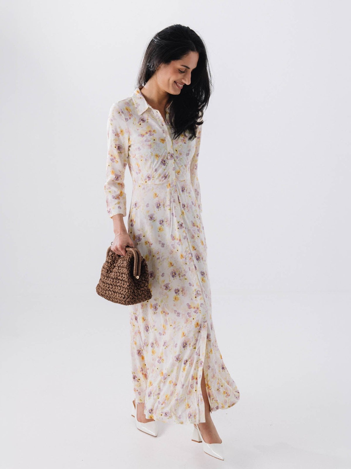 Y.A.S Savanna Long Shirt Dress Pristine