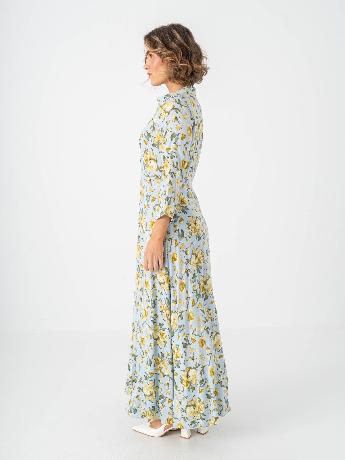 Y.A.S Savanna Long Shirt Dress Skyway