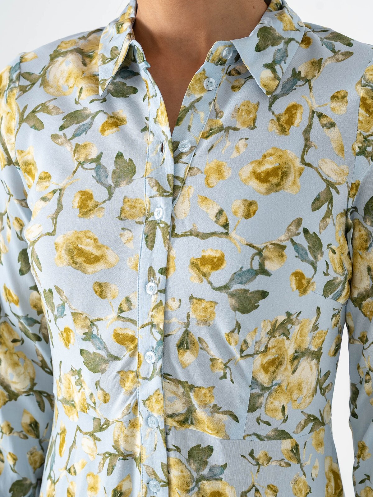 Y.A.S Savanna Long Shirt Dress Skyway