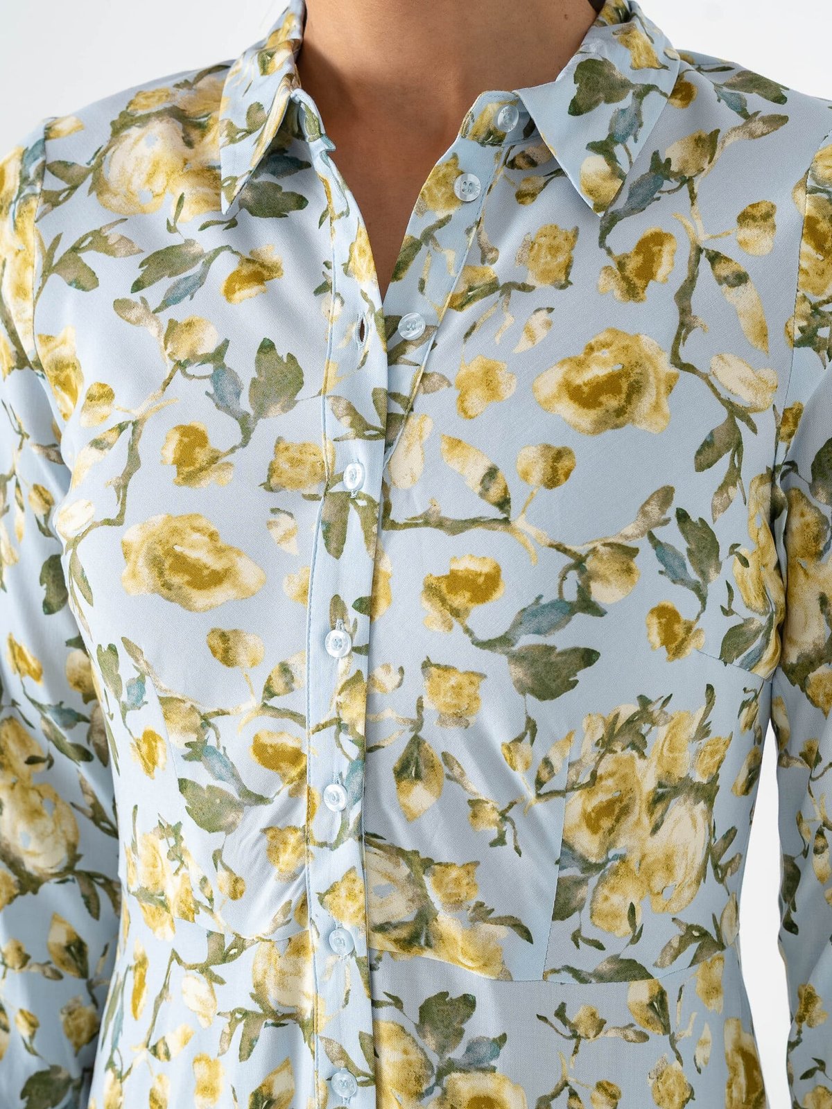 Y.A.S Savanna Long Shirt Dress Skyway