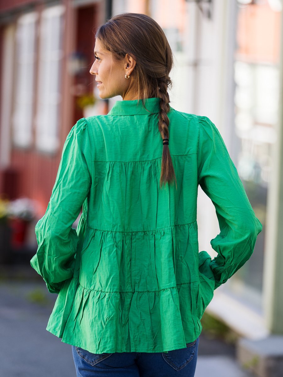 Y.A.S Pala Long Sleeve Shirt Fern Green