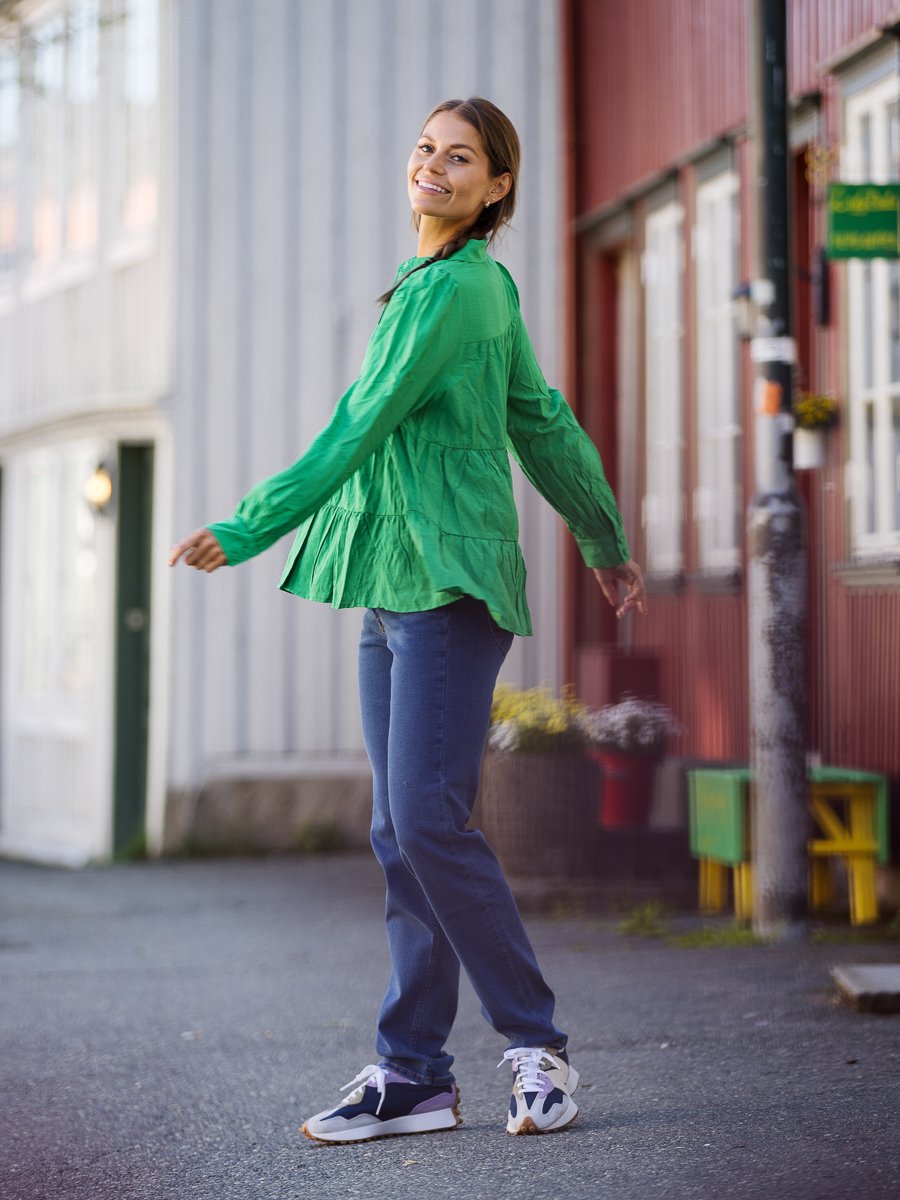 Y.A.S Pala Long Sleeve Shirt Fern Green