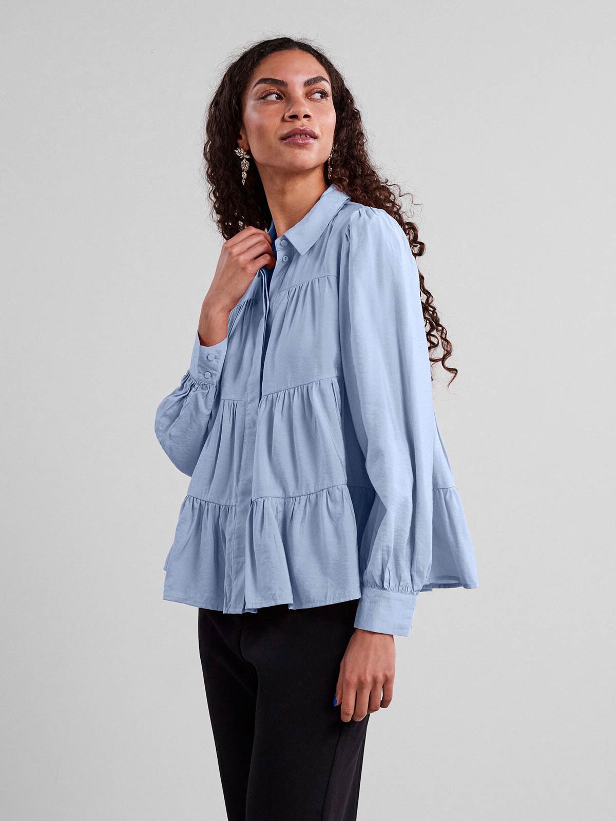 Y.A.S Pala Long Sleeve Shirt Kentucky Blue