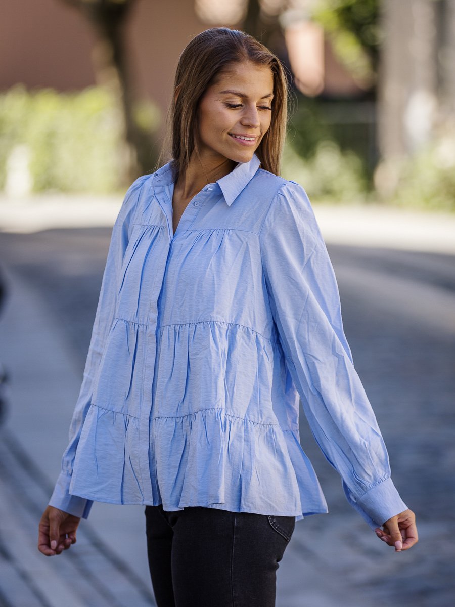 Y.A.S Pala Long Sleeve Shirt Kentucky Blue