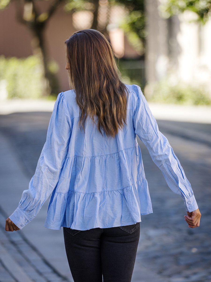 Y.A.S Pala Long Sleeve Shirt Kentucky Blue